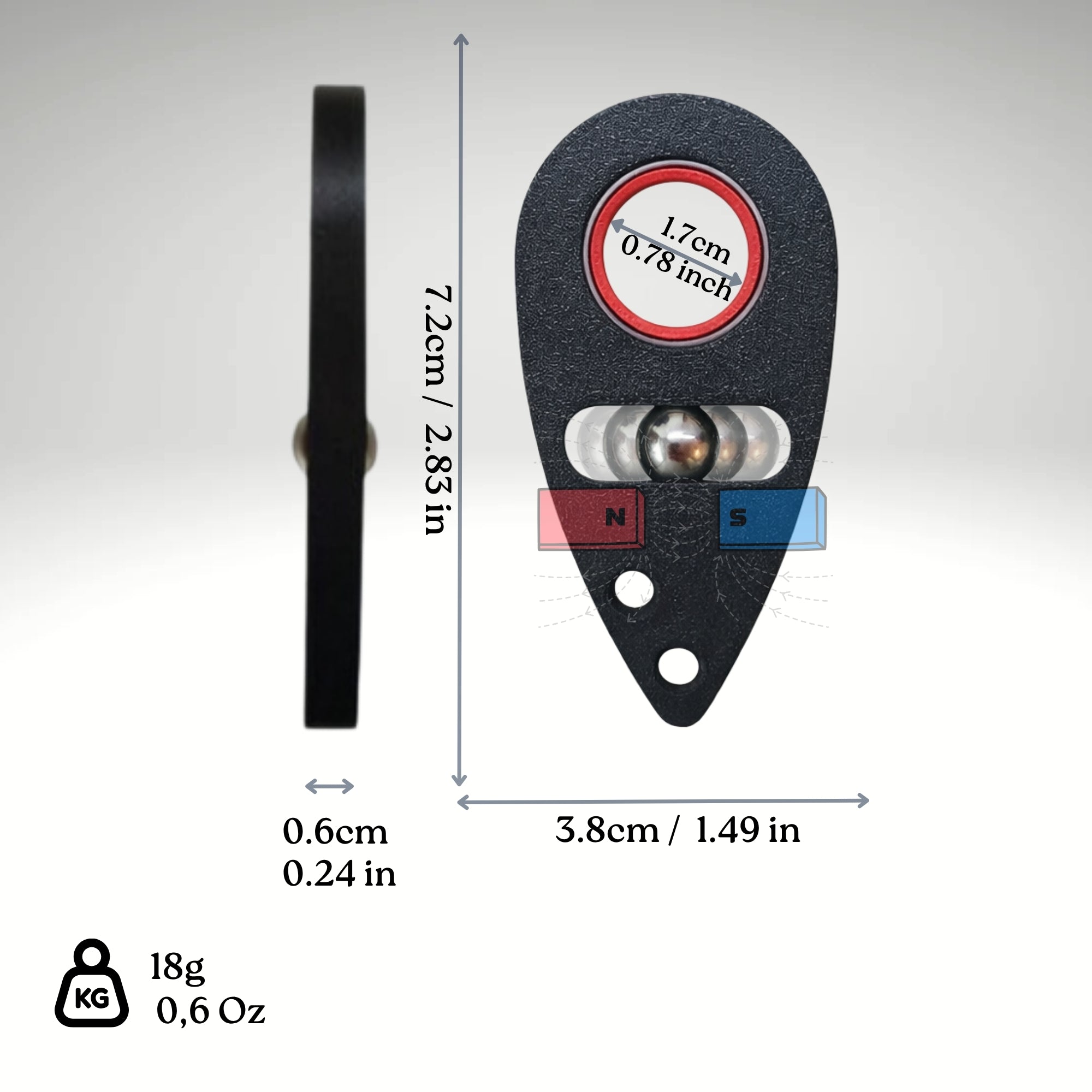 MagSnap Spinner Keychain V2